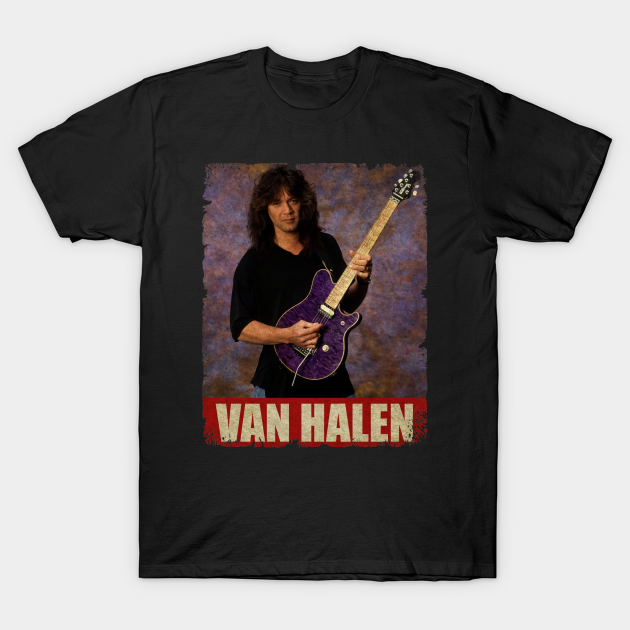 Eddie Van Halen Retro Style Eddie Van Halen T Shirt Teepublic 